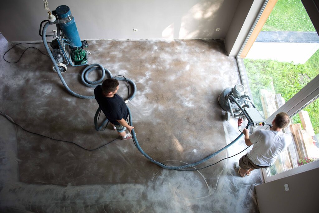 Mile High Garage Coatings concrete surface preparation services - Denver